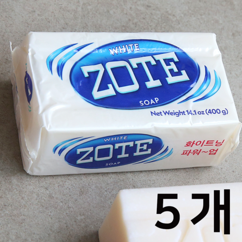 멕시코 조트비누 화이트, 400g, 5개