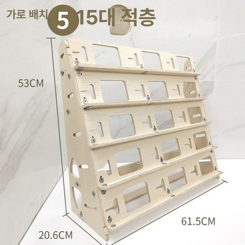스마트폰다중거치대 핸드폰 다층 랙 작업장 수평