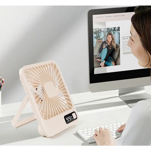 저소음 탁상용 얇은 선풍기 무선 휴대용 벽걸이 미니 접이식