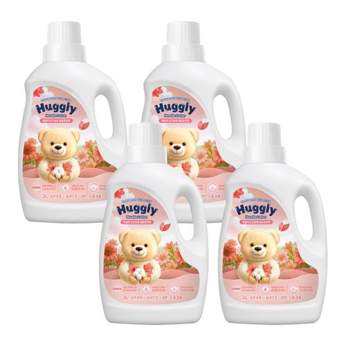 허글리 초고농축 섬유유연제 노벨라코튼, 4개, 3L