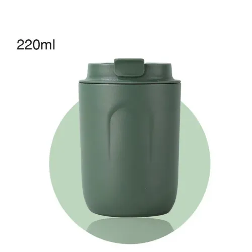220ml 미니 온도 커피 컵 머그잔 316 스테인레스 스틸 여행 열 텀블러 작은 물병 따뜻한 차가운 절연 유지