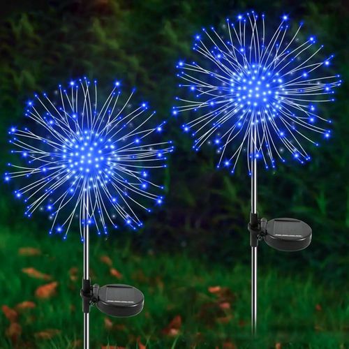 정원등1pcs 태양 정원 조명 야외 200LED 반짝 빛나는 불꽃 마당 통로에 대 한 장식 방수 항성