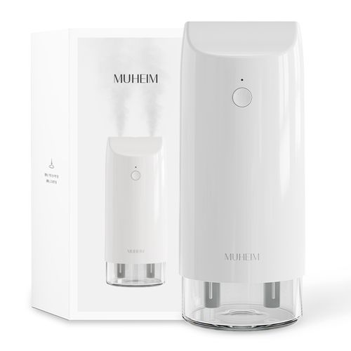 뮤하임 미니 초음파 휴대용 탁상용 충전식 가습기 750ml, MU-UH40