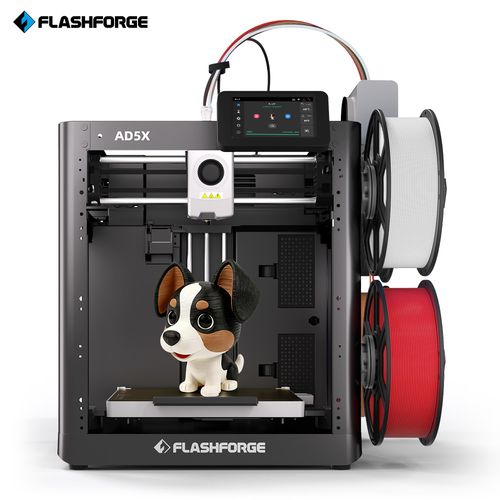 Flashforge AD5X 멀티컬러 600mm/s 초고속 CoreXY 오토레벨링 3D 프린터, 블랙, AD5X