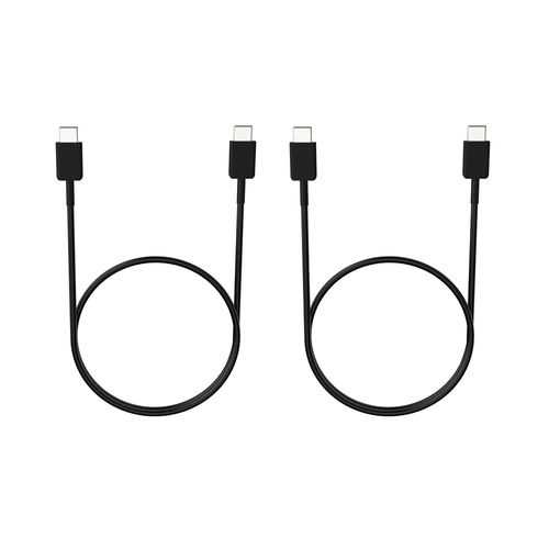 로랜텍 스마트폰 태블릿 노트 PPS C타입-C타입 PD 초고속 충전 케이블 25W, 20cm, 블랙, 2개