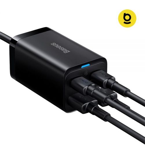 베이스어스 멀티 충전기 초고속 4포트 USB 고속충전기 65W GaN3 Pro 2C+2U (1m)