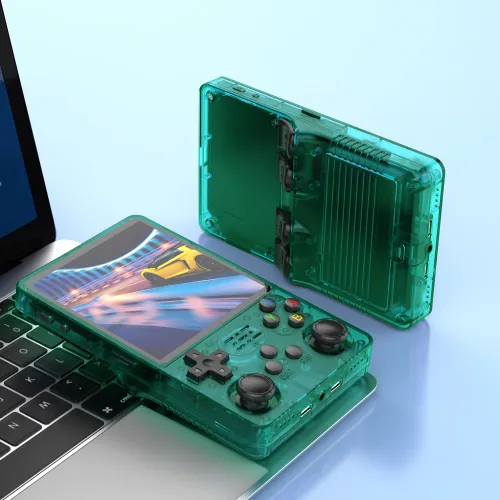 BOYHOM R36PLUS 레트로 휴대용 게임기 4인치 IPS 화면 64GB 128G WiFi NES SNES 게임보이 어드밴스 N64 PS1