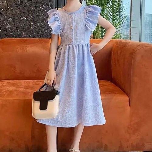 besteffie 여아 공주풍 원피스 봄여름 캐주얼 소녀 데일리 드레스 14세 이상