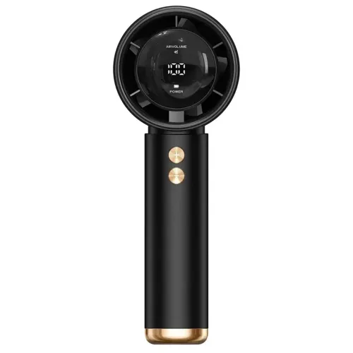 휴대용 핸드헬드 터보 팬 에어쿨러 LED 디스플레이 USB 충전식 고속 미니 선풍기 저소음 냉풍기 (야외용)