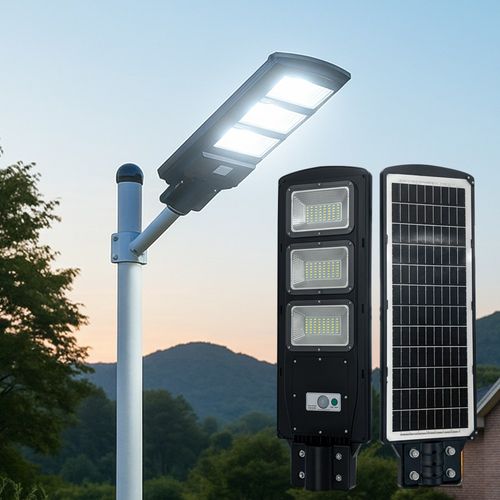 인증받은 배터리 태양광 일체형 가로등 LED 조명 300W