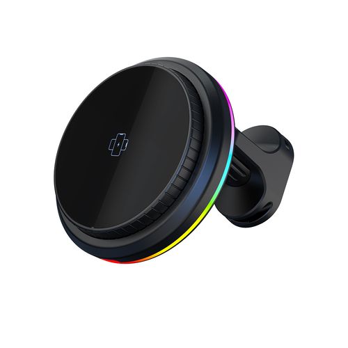 자동회전 차량용 충전거치대 RGB 라이트 고속무선충전 통풍구 거치형