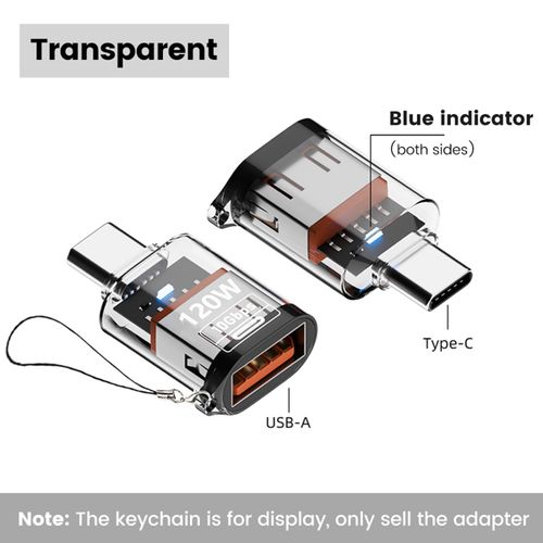 Olaf 120W 유형 C-USB A OTG 어댑터 USB 3.2-유형 C iPhone 15 16 Macbook iPad Huawei P60Xiaomi 용 고속 충전 커넥터