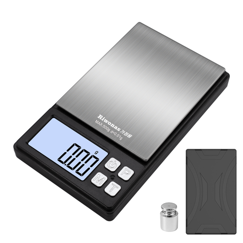 Riwonas 전자저울 0.01g 초정밀 저울 금저울 귀금속 포켓저울 500g 휴대용, 1세트, 500g/0.01g