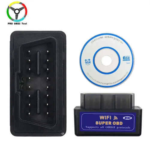 슈퍼 미니 ELM 327 V1.5 와이파이 OBD2 ELM327 V 1 5 와이파이 OBDII 진단 도구, 안드로이드, IOS, 윈도우,