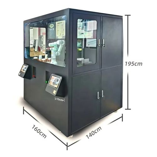 맞춤형 6축 CNC 상업용 커피 로봇 바리스타 머신 자동 카푸치노 라떼 터치스크린