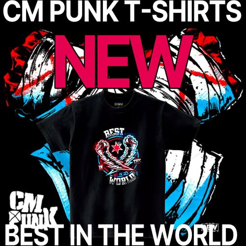 WWE 굿즈 CM펑크 NEW 2024 신상 티셔츠 17수 반팔티 스맥다운 RAW BEST IN THE WORLD 레슬매니아 드류맥킨타이어 코디로즈
