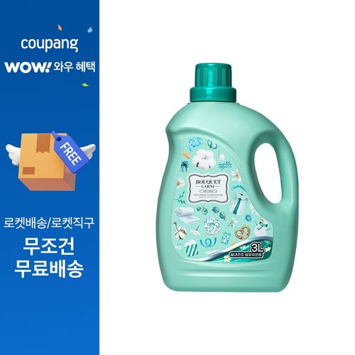 부케가르니 딥퍼퓸 초고농축 실내건조 섬유유연제 소프트코튼 본품, 3L, 1개