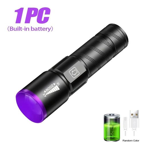 395NM LED UV 손전등 경화 충전식 보라색 감지기 건조기 용 잉크 돈 라이트 오일 유형 토치 형광체