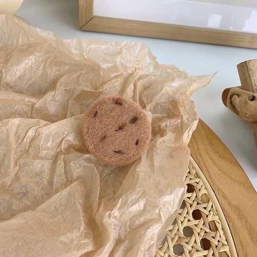 재미 토스트 비스킷 머리핀 수제 양모 펠트 사이드 클립 귀여운 여성 하트 헤어핀 머리핀 일본과 한국 헤어 액세서리