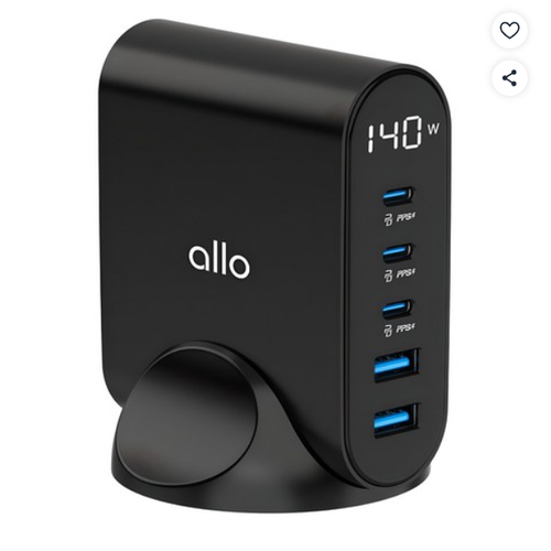 알로코리아 GaN 프로 PD PPS 초고속 5포트 멀티 충전기 140W UC5140GPD