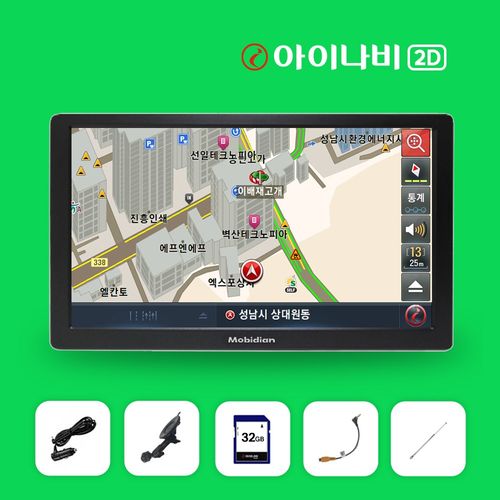 모비디안 국내생산 i-7000 아이나비 2D 7인치 내비게이션 (SD카드 32G+거치대+안테나+평생지도무료업데이트), I-7000, 32GB