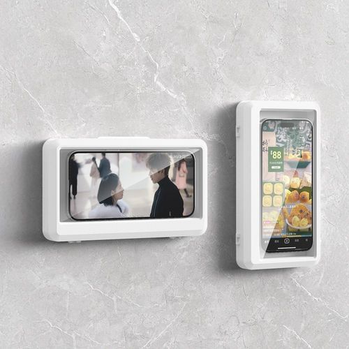 위드스타 욕실 방수 핸드폰 거치대, 화이트, 1개