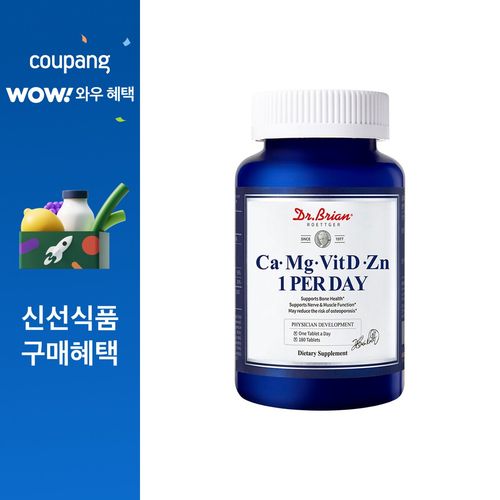 닥터브라이언 칼마디 칼슘 마그네슘 비타민D 아연 1퍼데이 타블렛, 1개, 180정