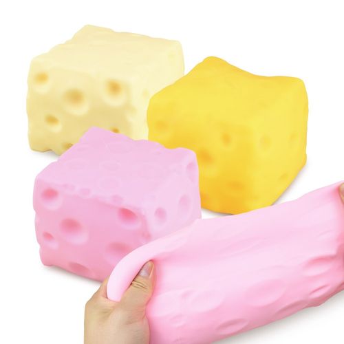 11cm 초대형 쫀득 치즈 슬랑이 피젯토이 슬라임 스트레스볼 액괴 말랑이, 1개, 401g, 11cm 쫀득 옐로
