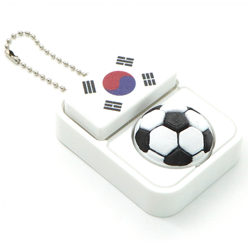 월드컵 키캡 키링 키보드키링 클리커, 1개, 한국
