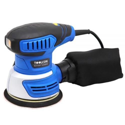 툴콘 MCS-125 원형 샌더 샌더기 6단 속도조절 125mm 8홀 원형사포 60#, 1개