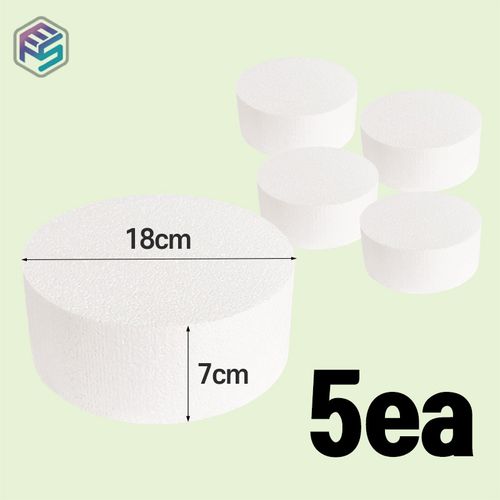 원형 스티로폼 압축 공용 18 x 7 cm, 5개 1세트, 1개