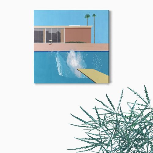 2011데이비드 호크니-더큰 물첨벙/ 캔버스천 우드노프레임 아크릴 판넬그림액자 모던풍경 케이아트K-art