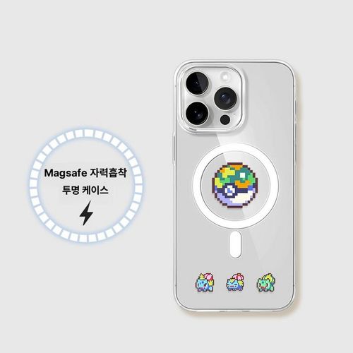 포켓몬 자석 케이스 투명 맥세이프 16 아이폰케이스