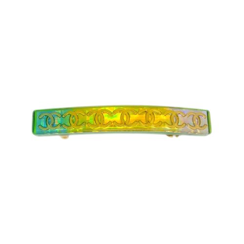 샤넬 중고 CC-logo gold-plated hair clip