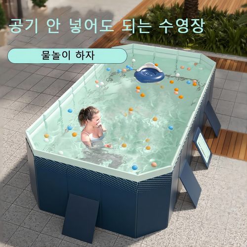 KC인증 에어리스 풀장 풀장 원터치 야외 수영장 가족용조립식 간이 풀장, D, 1개