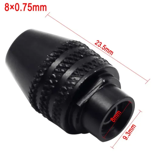 0.3-3.4mm 로타리 공구 용 미니 소형 다기능 멀티 M7/M8 열쇠가없는 드릴 척 M8X0.75 퀵 체인지 3 턱