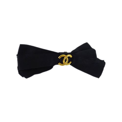 샤넬 중고 CC-logo Bow hair clip