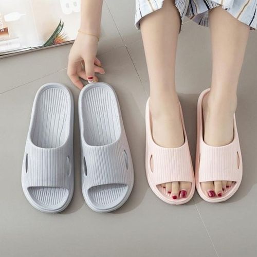 여자여름신발 연한회색 연한분홍 린넨 룸슈즈 실내슬리퍼 층간소음방지 쿠션슬리퍼 발편한 어린이집 사무실