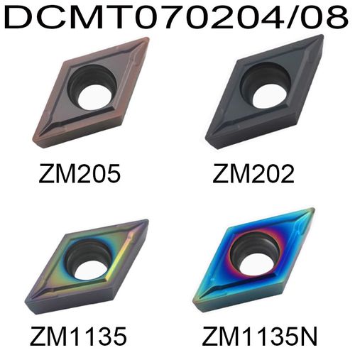 55도 다이아몬드 인서트 DCMT070204 / DCMT070208 외부 선삭 공구 CNC 인덱서블 초경 터닝