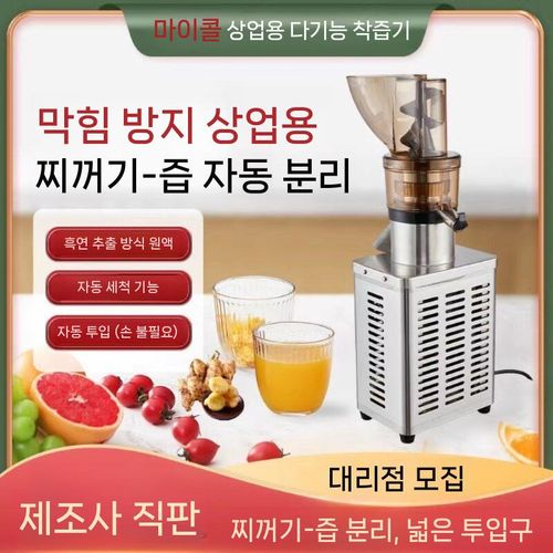 생강 착즙기 자동 가정용 생과일 압즙 당근 라임 카페 업소용 만능 포터블 압출기 원액기
