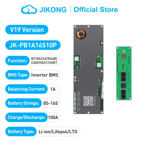JIKONG JKBMS LiFePo4 리튬이온 LTO 배터리 24V 48V 8S/16S 150A 가정용 에너지 BMS 홈 인버터 액티브 밸런