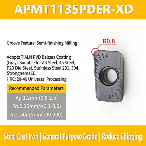 APMT1135 APMT1604 PDER DP5320/DP5420 밀링 인덱서블 공구 초경 인서트 선반 CNC 철강 가공 터닝