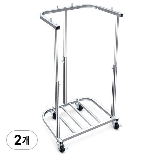 아띠꼴로 깔끔수거 마대 거치대 철제 분리수거대 쓰레기 봉투 걸이, 2개