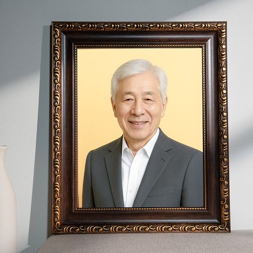 영정사진 장수사진 반무광 라미코팅 액자제작 장례용 차례용 보정 전문가 합성 복원 (당일제작), 1개, 엘레강스아트