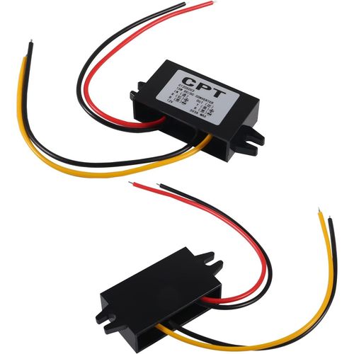 DC12V에서 5V 변환 3A 15W 강압컨버터 모듈 차량용 전압조절 전원변환기 배선타입 1개, 1개