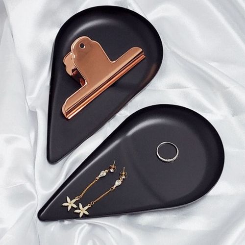 소품트레이 차키트레이 촬영소품 간식접시 다용도받침대 심플쟁반 빈티지 수납 메탈 서빙