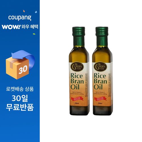 골든필드 100% 현미유, 250ml, 2개