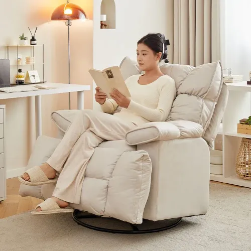 1인 소파 리클라이너 리클라이너소파 1050MM*900MM*700MM, 흰색