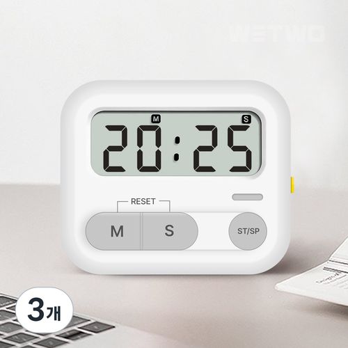 WETWO 주방 쿠킹 LED모드 피부미용 공부 무소음 타이머 HS-T6021