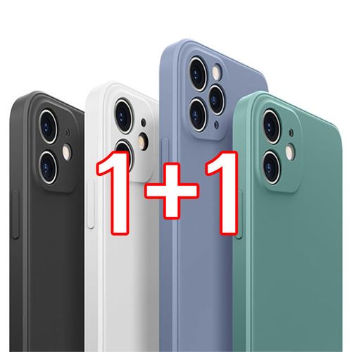 스톤스틸 아이폰 11 프로 맥스 파스텔 컬러 실리콘 젤리 카메라 풀커버 보호 각진 케이스 1+1